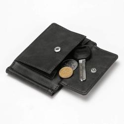 CUIKCA Mens Wallets HF015 Slim Card Holder Metal Money Clip Rfid Wallet Coin Case