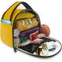 Gelory Custom Logo Women Lunch Bento Box Insulated Thermal Tote Lunch Cooler Bags For Work Office School Picnic