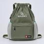 LX047 Custom Drawstring Backpack Lightweight Travel Sport Basketball String Bag with Pocket for Swimming Beach Fashion Sport Bag