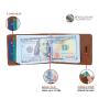 Top Quality Mini Purse Male Automatic Aluminium Rfid Card Casual Wallets Anti theft Carbon Fiber wallet with ID window