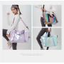 Fashion Shiny Laser Holographic Large Capacity Travel Overnight Bag Storage Dry Wet Separation Fitness Gym Bag