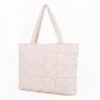 CHANGRONG Custom Lightweight Quilted  Puffer Handbag Luxury Puffer travel Tote With Zipper
