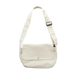 Autumn Winter New Japanese Korean Recycled Solid Color Shoulder Bag Literary Small Fresh Large Capacity Diagonal Canvas Bag