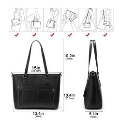LOVEVOOK High Quality PU leather Tote Bag Top-Handle Purse Elegant Ladies Work Bags Designer Shoulder Bag Women laptop handbags