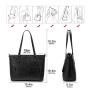 LOVEVOOK High Quality PU leather Tote Bag Top-Handle Purse Elegant Ladies Work Bags Designer Shoulder Bag Women laptop handbags