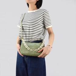 China Wholesale Acrylic Resin Chain Purses And Handbags Women Crocodile Crossbody Handbag Shoulder Bag