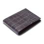 Trifold leather wallet high quality wallet gift full grain croco leather men wallet