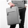HR087 USB Charging Laptop Backpack Solid Color Polyester Business Shoulder Bag Waterproof Lightweight Comfort Simple Handbag
