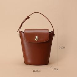 Luxury Women Shoulder Bags PU Leather Customize Logo Ladies Bucket Bags Handbags For Girls