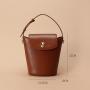 Luxury Women Shoulder Bags PU Leather Customize Logo Ladies Bucket Bags Handbags For Girls