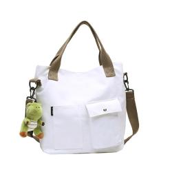 ZR132 Korean Fashion Canvas Fashion New Style Student Portable Tote Bag Single Shoulder Messenger Bag