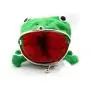 Cartoon Children Plush Frog Money Bags Stuffed Plush Frog Coin Wallets Children Money Purses Women PU Leather Wallet 1pc/opp Bag