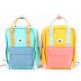 CHANGRONG Custom high quality school bags color block design children's kids tote backpack