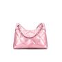 2024 Quilted Tote Bag for Women Metallic Patent PU Leather Chain Underarm Purse Luxury Designer Trending Ladies Shoulder Bags