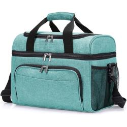 eco-friendly portable bbq grill  wine ice custom print fashion cool shoulder cooler tote bag