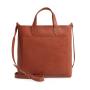 Vintage single shoulder bag business casual crossbody bag brown leather messenger bag for women and men