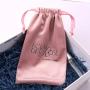 Custom Logo Printing Plush Velvet Watch Perfume Packaging Pouch Luxury Soft Rose Gold Jewelry Velvet Pouch