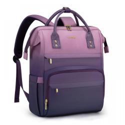 Gradient Travel Laptop Backpack for Bag Women 15.6 Inch Waterproof Carry on Teacher Work College School Computer Backpack Purse
