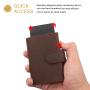 Custom logo Pop Up Wallet Ultra Thin Metal Card Holder Case Aluminum wallets
