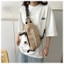 Canvas Fanny Pack Hip Bum Bag with Adjustable Strap Outdoor Traveling Casual Running Hiking Cycling Crossbody Bag