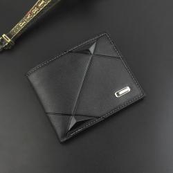 HR550 New Spot Men's Wallet Men's Short Multi Money Card Holder Fashion Casual Wallet Men's Youth Thin Three Fold Horizontal