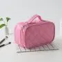 2024 New Custom Cosmetic Bag Creative Rhombus Waterproof Cosmetic Case Nylon Makeup Travel Bag Organizer