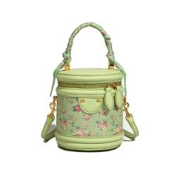 2024 Custom Printed Vegan Leather Bucket Bag For Women Ladies Fashion Handbag