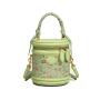 2024 Custom Printed Vegan Leather Bucket Bag For Women Ladies Fashion Handbag