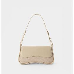 Wholesale Customize PU Leather And Trending Fabric Shoulder Bag Glossy Handbag Crossbody Bags Women's Hobo Underarm Bag