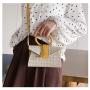 New Designer Woven Women Handbag Custom Cover Small One-shoulder Crossbody Bag Pu Leather Contrasting Color Bag
