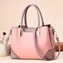 New Arrival contrast color handbag pu leather women purse elegant bags for women