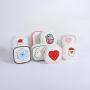 Keymay New Arrival RTS Stock DIY Personalized Chenille Patches Canvas Zipper Pouch Cosmetic Bag Organizer Makeup Bag Canvas