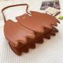 Fashion Diablo Punk Creative Spring Fun Simulation Bat Animals PU Halloween funny Crossbody Bag