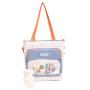Fast delivery custom transparent pvc pin display messenger shoulder tote bags crossbody ita bags for sale