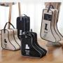 Custom LOGO Travel Shoes Bag Shoes Storage Box Portable Home Boot Storage Bag Visible Dust-Proof Boot Covers
