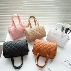 Wholesale Korean ladies small women bags embroidered diamond pillow shoulder bag 2024 new niche cylinder handbag