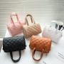 Wholesale Korean ladies small women bags embroidered diamond pillow shoulder bag 2024 new niche cylinder handbag