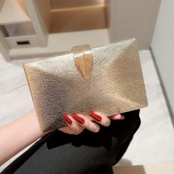 Popular Evening Dress Handheld Bag Metal Leaf Hasp Chain Shoulder Clutch Bags Ladies Evening Bag