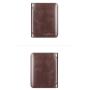 ZF209  Men Wallet Genuine Leather Oil Waxed Head Layer Cowhide Anti-theft Brush Vertical Card Bag Short Trifold Money Clip