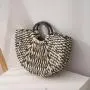 CCF722 Summer Straw Beach Bags for Women Vintage Handmade Straw Handbag 2023 New Shoulder Bags Basket Straw Weave Beach Bags