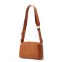 Factory custom women's Vintage Square PU Leather Tote Stylish Mini soft square crossbody bag with shoulder strap