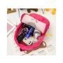 HR134 Girls' Cartoon Fresh Sweet Backpack Plush Zipper Parent-Child Travel Backpack New Trend Outdoor Leisure Cute Hairy Bag