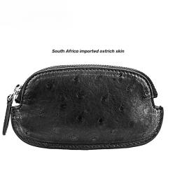Custom Made Luxury Mini Carteras Genuine Crocodile Ostrich Skin Leather Pop It Coin Purses Credit Card Wallets