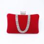 Wholesale Womens Handbags Luxury female Hand Bags designer branded Velvet  Diamond Hand Bags Evening Clutch sac tendance 2024