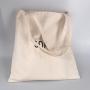 Custom Logo Printing Canvas Fabric Handle Shopping Bag Clothes High Quality Tote Gift Cotton Bag
