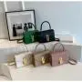 ZR540 Women's Bags Fashion Girl Clemence Solid Color Small Square Bag Simple Lattice Zipper Shoulder Crossbody Bag Female Party