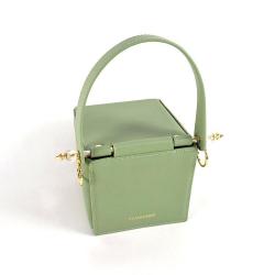China Supplier New Trendy Creative Design Unique Shaped Vegan Leather Handbags for Women Customized Lady Bag