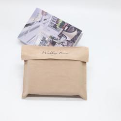 Small Veet Envelope Bag with Custom Logo Soft Flap Cover Dust Gift Pouch for Earrings and Jewelry Packing