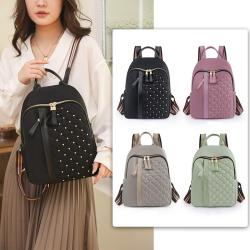 Hot Sale New Rivet Design Ladies Backpack Handbag Casual Fashion Large Capacity Women Travel Backpack Bag