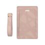 Custom logo personalized PU leather luggage tag printed bulk luggage tags for suitcases cruise essentials travel air tags